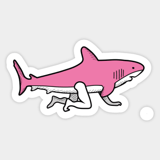 Pink fishman Sticker